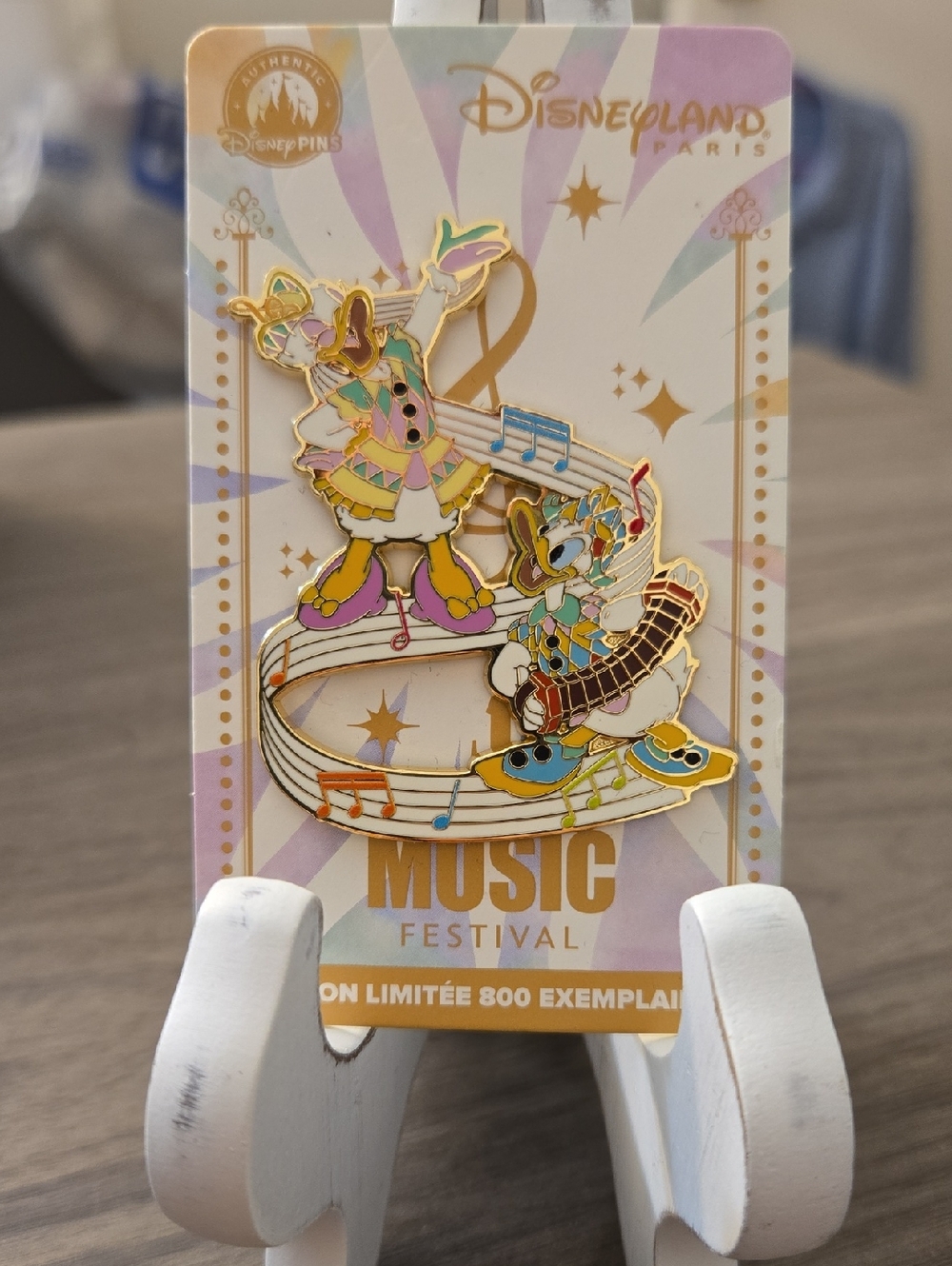 Disneyland Paris Donald Duck & Daisy Music Festival Pin
